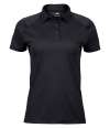 T7201 7201 Tee Jays Ladies Luxury Sport Polo Shirt Black colour image